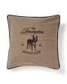 Poszewka Boston club organic cotton tweed pillow cover, beige/brown Lexington 50x50