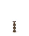 Świecznik Stoneware wavy candle holder, brown olive Lexington