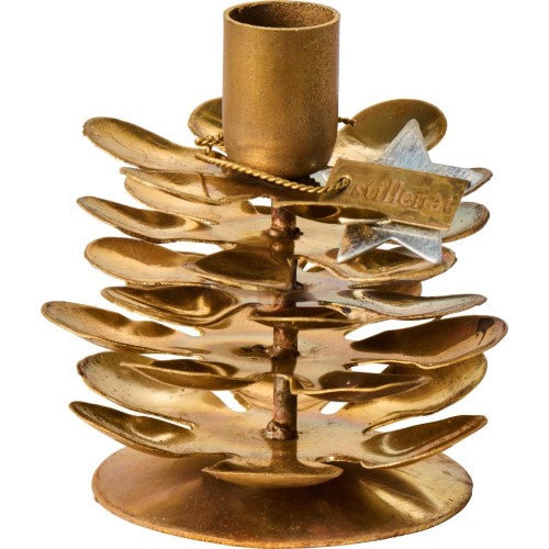 Świecznik Candle holder Gloria  Ib Laursen 1,3 cm mosiądz
