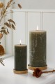 Świeca Rustic candle olive green  Ib Laursen  Ø9,6 cm H:20