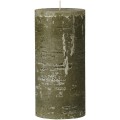 Świeca Rustic candle olive green  Ib Laursen  Ø9,6 cm H:20