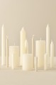 Świeca Dinner candle ivory rustic   Ib Laursen  Ø:2.2 H:18
