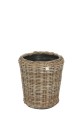 Donica z naturalnego ratanu szara DRYPOT fi 45cm x 49cm