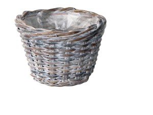 Kosz rattanowy Round  fi 29cm white  
