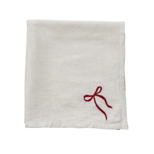 Serwetka Fiola Bow napkin 45x45 cm. white Lene Bjerre 
