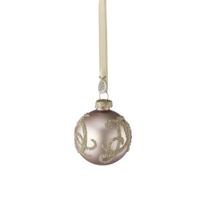 Bombka  świąteczna Monogram 6cm Lene Bjerre Rose  