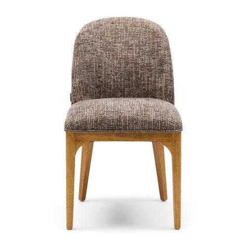 Krzesło Rozzano Dining Chair, Tweed, Sepia Brown Riviera Maison   