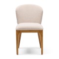 Krzesło Savoy Dining Chair, Rich Tweed, Warm Beige Riviera Maison