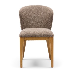 Krzesło Savoy Dining Chair, Rich Tweed, Mochaccino Brown Riviera Maison    