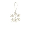 Ozdoba Śnieżynka Misolde Lene Bjerre white.gold 9x9cm