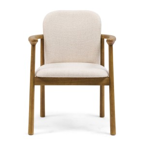Krzesło La Cabane Dining Armchair, Rich Tweed, Antique White Riviera Maison  