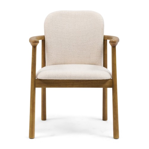 Krzesło La Cabane Dining Armchair, Rich Tweed, Antique White Riviera Maison  