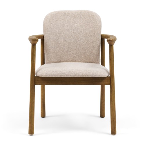 Krzesło La Cabane Dining Armchair, Rich Tweed, Warm Beige Riviera Maison  