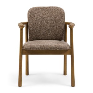 Krzesło La Cabane Dining Armchair, Rich Tweed, Mochaccino Brown Riviera Maison  