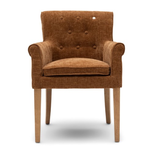 Krzesło La Scala Dinning Armchair Montmartre Weave Maroon Brown   Riviera Maison   