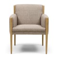 Krzesło Le Mans Dining Armchair, Structured Weave, Classic Taupe Riviera Maison