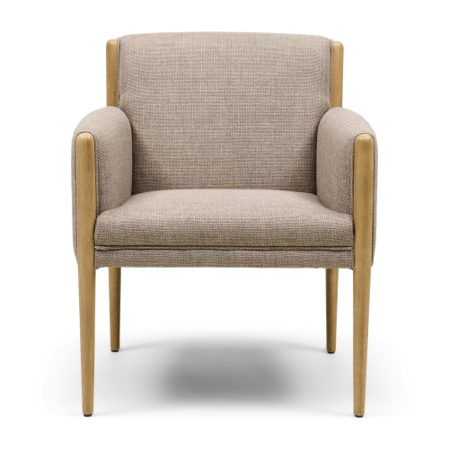 Krzesło Le Mans Dining Armchair, Structured Weave, Classic Taupe Riviera Maison    