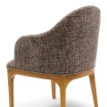 Krzesło Rozzano Dining Armchair, Tweed, Sepia Brown Riviera Maison