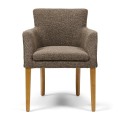 Krzesło Waverly Dining Armchair, Mountain Weave Lush Brown Riviera Maison