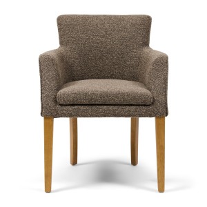 Krzesło Waverly Dining Armchair, Mountain Weave Lush Brown Riviera Maison 