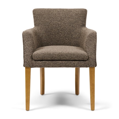 Krzesło Waverly Dining Armchair, Mountain Weave Lush Brown Riviera Maison 