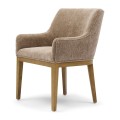 Krzesło Whistler Dining Armchair, Montmartre Weave Warm Mushroom  Riviera Maison