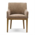 Krzesło Whistler Dining Armchair, Montmartre Weave Warm Mushroom  Riviera Maison