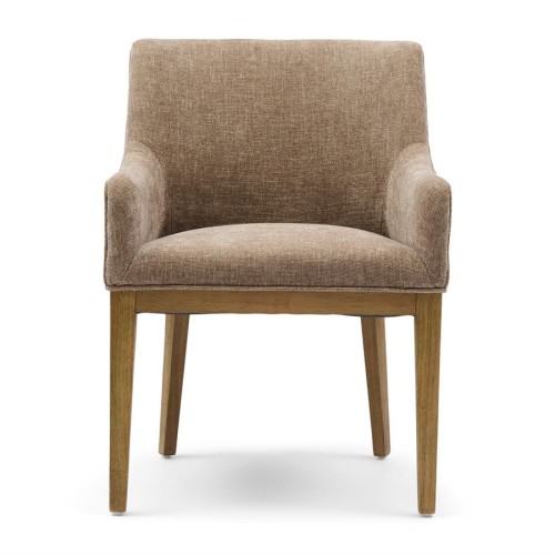 Krzesło Whistler Dining Armchair, Montmartre Weave Warm Mushroom  Riviera Maison   