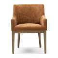 Krzesło Whistler Dinning Armchair Montmartre Weave Maroon Brown  Riviera Maison