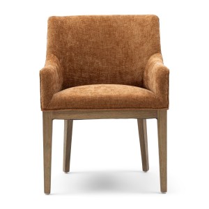 Krzesło Whistler Dinning Armchair Montmartre Weave Maroon Brown  Riviera Maison    