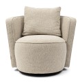 Fotel Cipriani Swivel Armchair, Mountain Weave Dune Sand  Riviera Maison