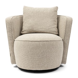 Fotel Cipriani Swivel Armchair, Mountain Weave Dune Sand  Riviera Maison  