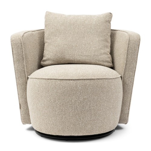 Fotel Cipriani Swivel Armchair, Mountain Weave Dune Sand  Riviera Maison  