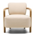Fotel Lech Armchair, Herringbone Weave, Beige Riviera Maison