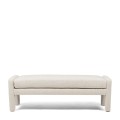 Ławka Avalon Bench, Rich Tweed Antique White Riviera Maison