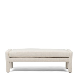 Ławka Avalon Bench, Rich Tweed Antique White Riviera Maison        