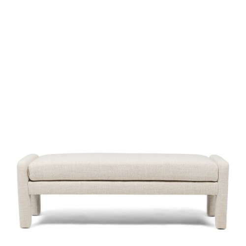 Ławka Avalon Bench, Rich Tweed Antique White Riviera Maison        