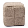 Puf  Qbic Stool 40x45, Manhattan Weave Soft Walnut Riviera Maison
