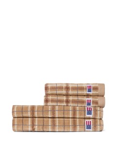 Ręcznik Checked beige/gray towel set of 4  Lexington    
