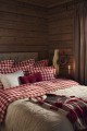 Zestaw pościeli Checked bed set cotton flannel, red/beige