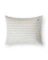 Poszewka Striped pillowcase cotton flannel, white/green/beige