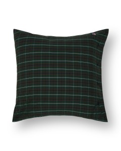 Poszewka Checked pillowcase cotton percale, green/navy  Lexington 40x40  