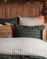 Zestaw pościeli Checked bed set cotton percale, green/navy