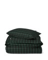 Zestaw pościeli Checked bed set cotton percale, green/navy