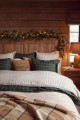Zestaw pościeli Checked bed set cotton percale, green/navy