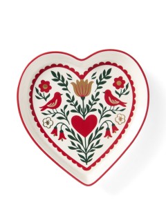 Talerz Heart stoneware dish Lexington    