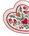 Talerz Heart stoneware dish Lexington