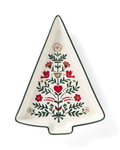 Talerz Christmas tree stoneware dish  Lexington   