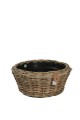 Okrągła donica z naturalnego ratanu DRYPOT fi 55cm x 24cm