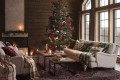 Świecznik Christmas tree stoneware lantern Lexington
